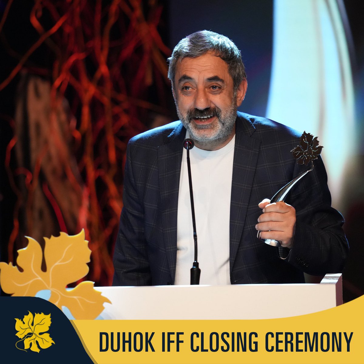 DuhokIFF's tweet photo. Award Giving ceremonies of the 12th Duhok International Film Festival. https://t.co/zuRRZEp6Cn
