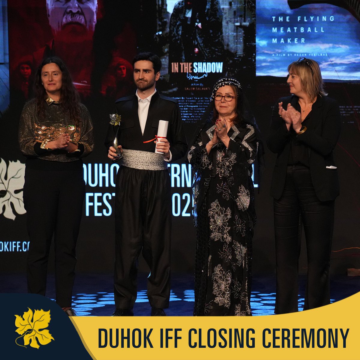 DuhokIFF's tweet photo. Award Giving ceremonies of the 12th Duhok International Film Festival. https://t.co/zuRRZEp6Cn