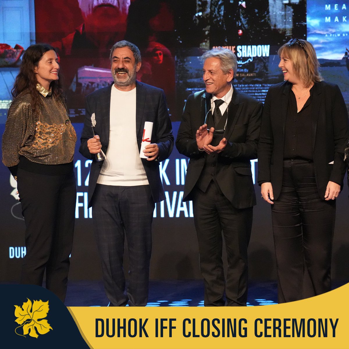 DuhokIFF's tweet photo. Award Giving ceremonies of the 12th Duhok International Film Festival. https://t.co/zuRRZEp6Cn