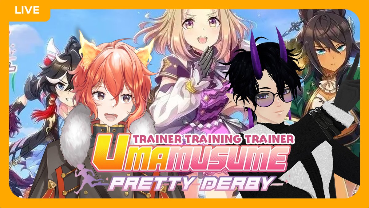 Streaming Umamusume tomorrow for another teaching Streaming! The next guest we'll have is <a href="/JerFlow_wav/">JerFlow 😈🎸 || TXTXXI</a>. First time running horse girls... this is a racing game... right???

LIVE at 10AM EST/ 7AM PST

LIVE: youtube.com/live/VIAcem_M3…
