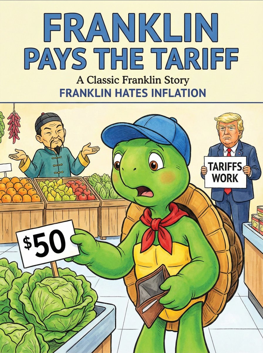 FranklineOnSol's tweet photo. Franklin vs inflation. https://t.co/mfS7EPAAwt