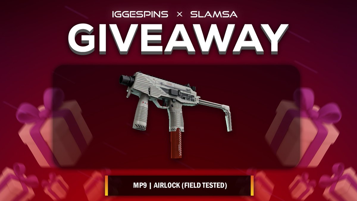 Slamsa's tweet image. 💥MP9 AIRLOCK FT Giveaway!!!

✅ Like and RT!
✅ Follow Me &amp;amp; @iggespins 
✅ Follow: kick.com/iggespins ( SHOW PROOF )

Giveaway ends in 7 days!⌛️
