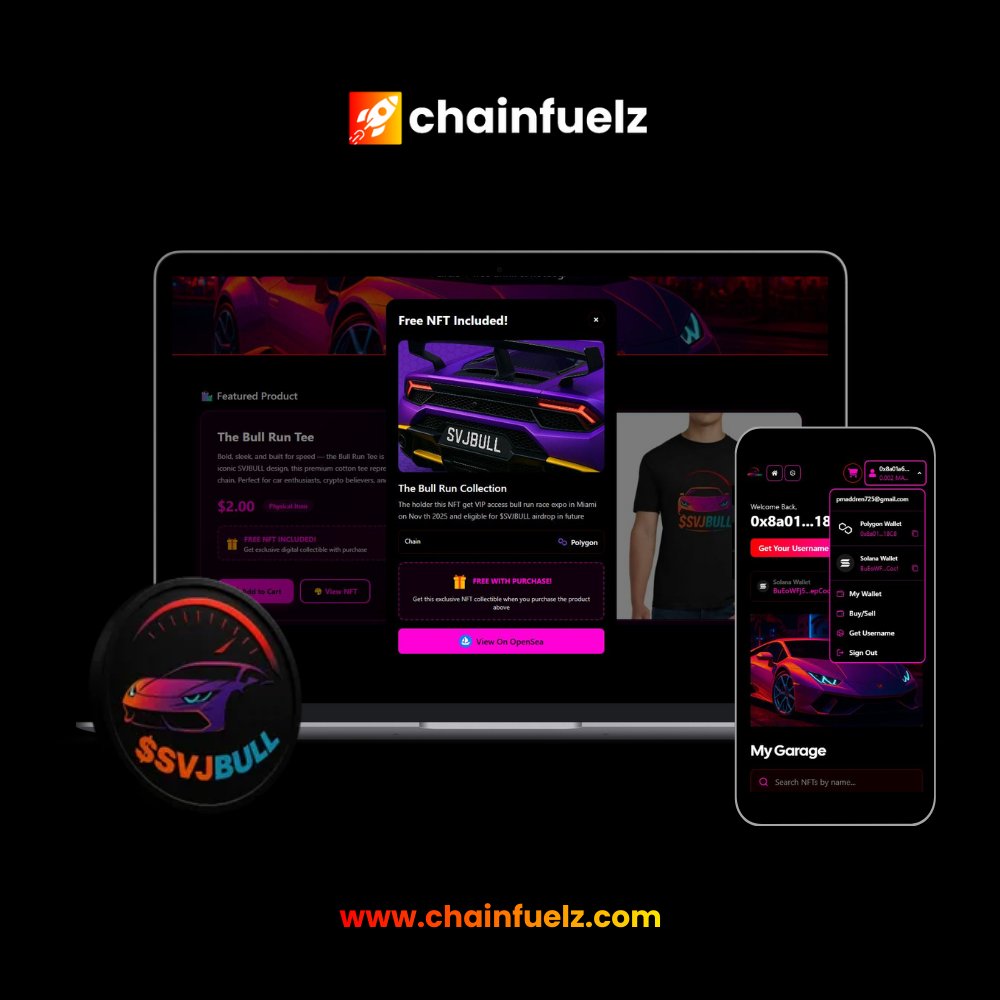 #Web3 onboarding is simple with <a href="/chainfuelz/">chainfuelz</a> 👇
• Branded, email-generated wallet
• Lives on your website (DNS connected)
• Collect emails + wallets
• Sell Web3 IDs / usernames (50/50 split)
• Optional product → digital rewards
• Tokens auto-rewarded on purchase
✔ No code