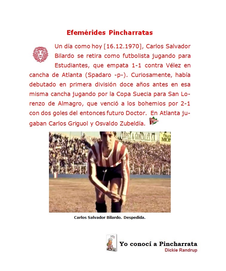 #EfemeridesPincharrratas
𝕌𝕟 𝕕𝕚𝕒 𝕔𝕠𝕞𝕠 𝕙𝕠𝕪...
Hace 55 años... 
 #EDLP 
 #EstudiantesLP 
 #DaleRT