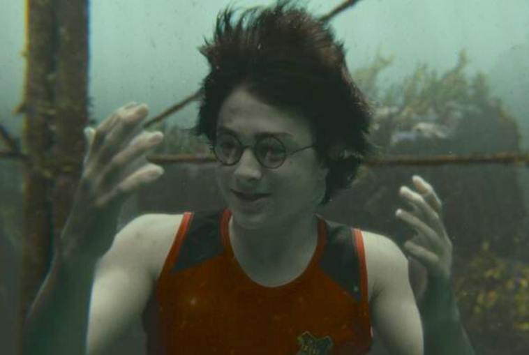 Variety's tweet image. Kit Harrington says "Harry Potter and the Goblet of Fire" has "a great ending" but has "some questions about the plot holes" during the Triwizard Tournament:

"It's not a great tournament to watch, is it? Other than the dragon one, they don't get to see underwater and they can't…