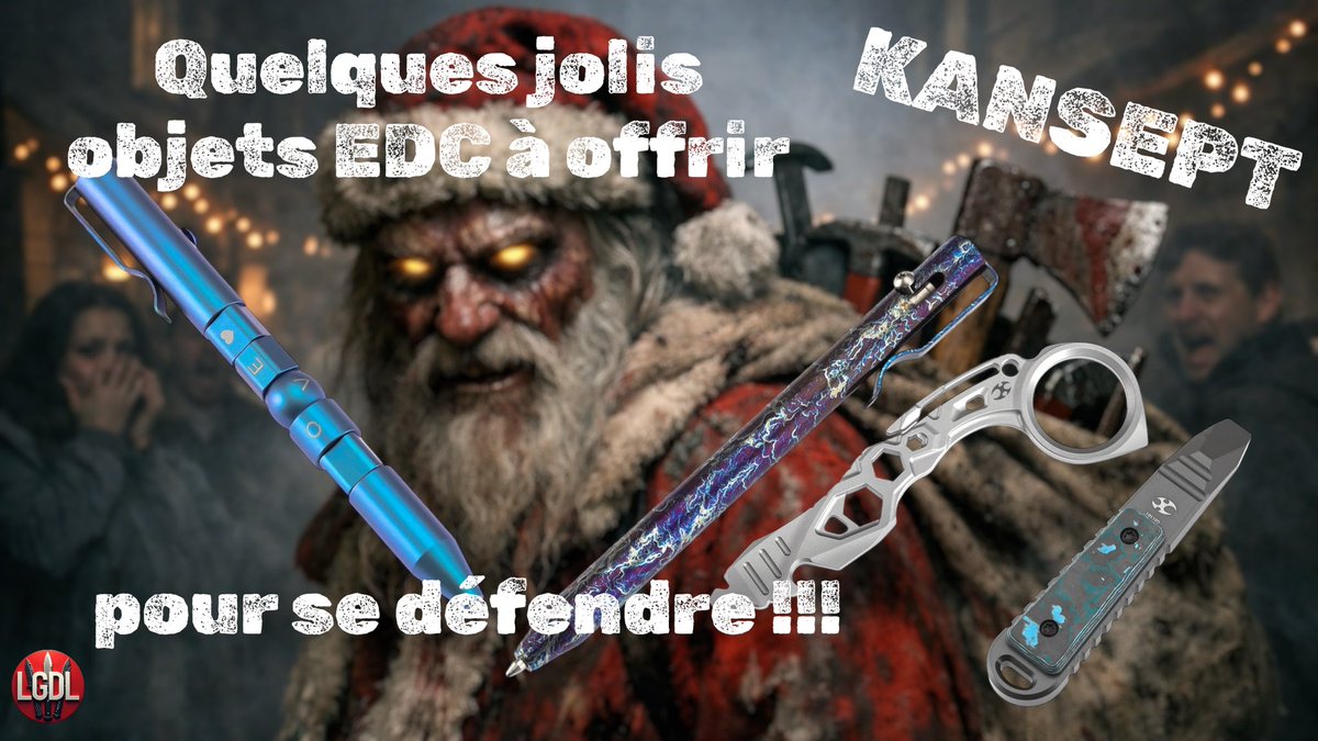 Fêter Noël en pensant à sa sécurité et celle de ses proches !!!
Vidéo dispo sur ma chaîne YouTube 👉 youtu.be/poGS5WhpOSQ?si…

#kanseptknives #edc #everydaycarry #tacticalpen