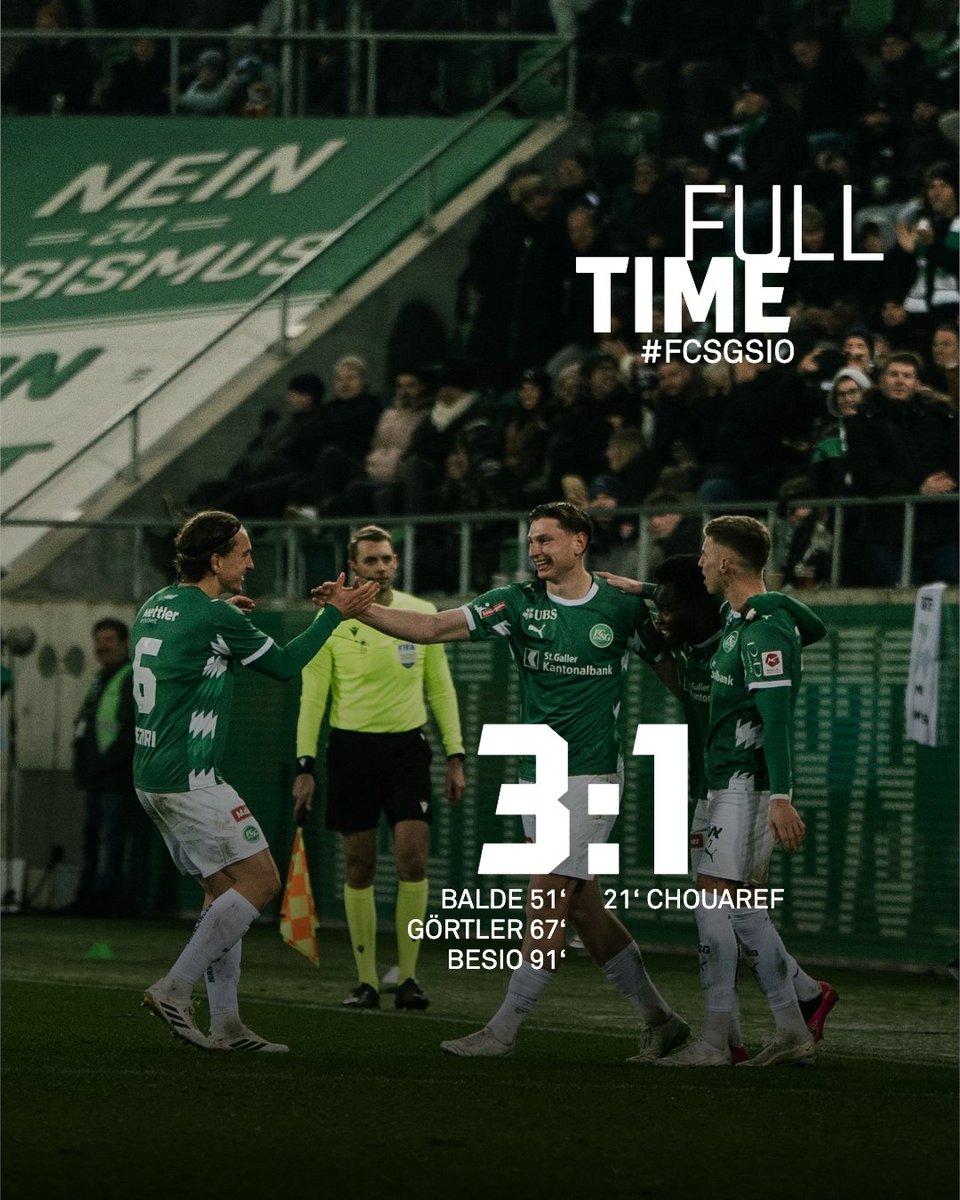 FCSG_1879's tweet photo. 🎶 𝘖𝘩, 𝘸𝘪𝘦 𝘪𝘴𝘵 𝘥𝘢𝘴 𝘴𝘤𝘩ö𝘯...💭 🎶
Im letzten Heimspiel des Jahres erkämpfen wir uns den immens wichtigen Sieg gegen die Gäste aus dem Wallis!! 😍 Wir bleiben weiterhin am Leader aus dem Berneroberland dran! 💚🤍
#FCSG #GrüewissImHerz #FCSGSIO https://t.co/qpsMLbbTGf