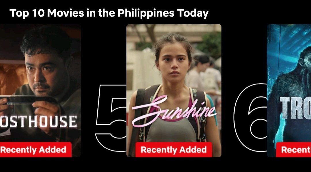 As of Dec 17, nasa Top 5 parin ang Sunshine. Paabutin din ba ng 5th week sa Netflix? 

<a href="/project8proj/">Project 8 Projects</a> <a href="/MissMarisRacal/">Maris Racal</a> 

#SunshineMovie #MarisRacal