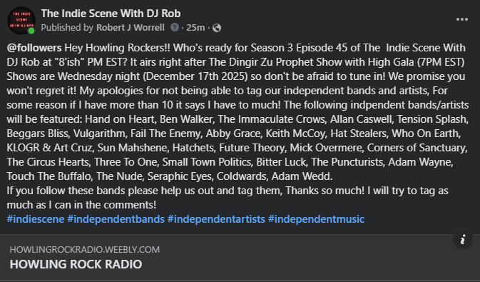 Howling Rock Radio tweet media