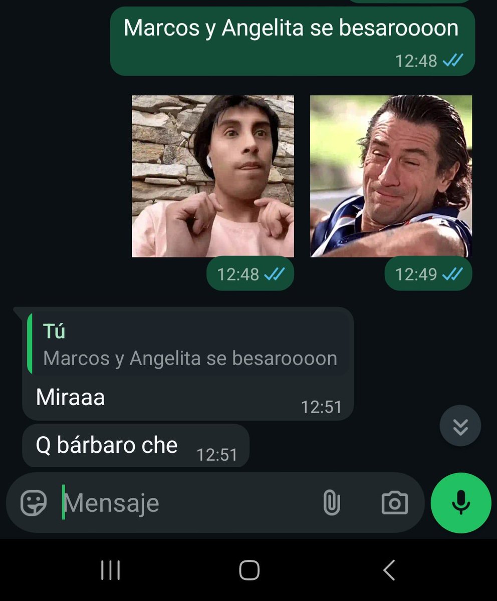 profeabigimenez's tweet photo. Yo avisándole a mi marido que Marcos y Angelita al fin se besaron! 
Adivinen si lloré? 
#margelita #margeliters #nadiedicenada https://t.co/ceoYHO7eL4