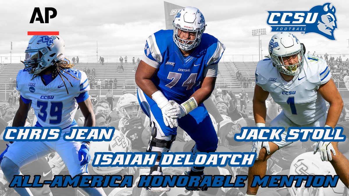 3⃣ @CCSU_FB players named <a href="/AP/">The Associated Press</a> <a href="/NCAA_FCS/">NCAA FCS Football</a> All-America Honorable Mention

🏈DeLoatch, Jean, Stoll recognized for their 2025 campaigns 
🏈5⃣ Blue Devils earned AP HM in past 2⃣seasons
🏈CCSU has won back-to-back <a href="/NECFootball/">NEC Football</a> 🏆

🗞️tinyurl.com/5n6uztch

#GoBlueDevils #NECFB