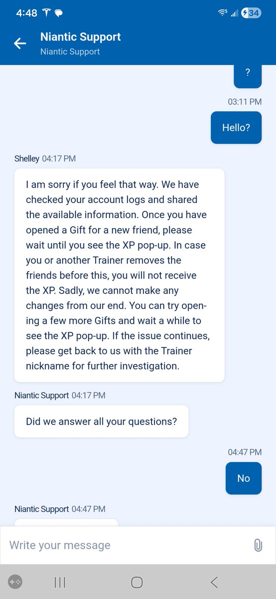 cminet85's tweet photo. @NianticHelp yall aren't helping.   I have explained very clearly the problem.  You guys are blaming me.  I DEMAND you help me https://t.co/inVx7zs3y8