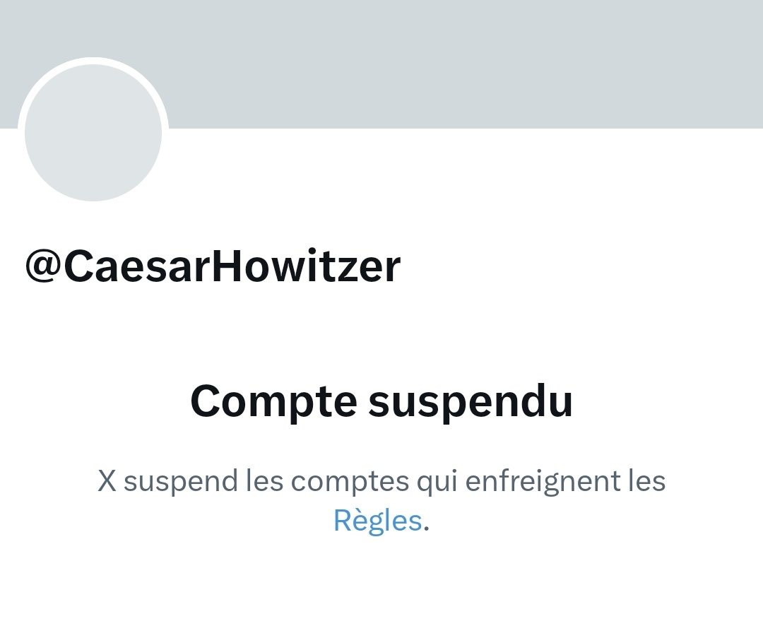 Soupedesques's tweet image. Merci de vous réabonner au nouveau compte  @Caesar_Howitzer 
Son compte ayant été suspendu 🤬
Merci pour lui 🫡