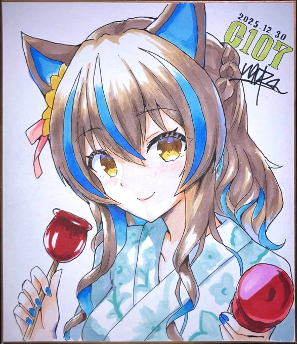今年の冬コミの色紙です