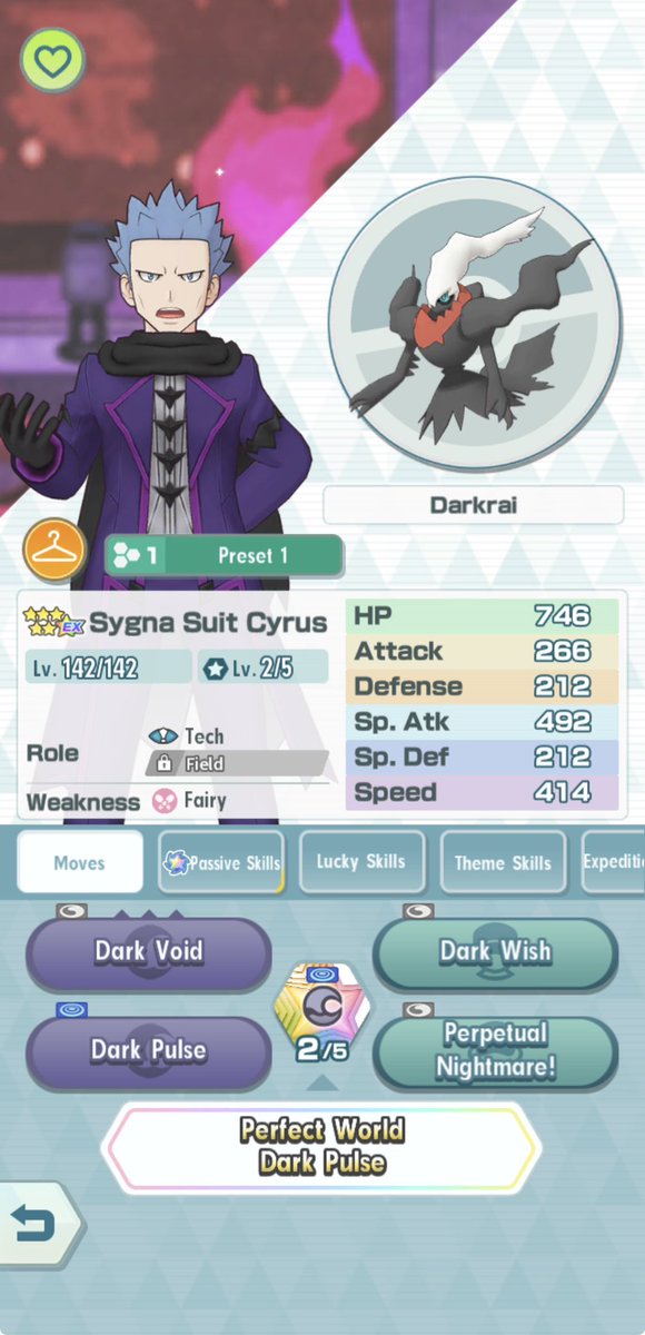 I have him and his Sygna Suit variant! He greets me every time I open the app. Occasionally, he’ll give me gifts, which, no matter how many skip tickets I own, I will always happily accept!

This feels like the closest I'll get to having a friendship with Cyrus! ☺️