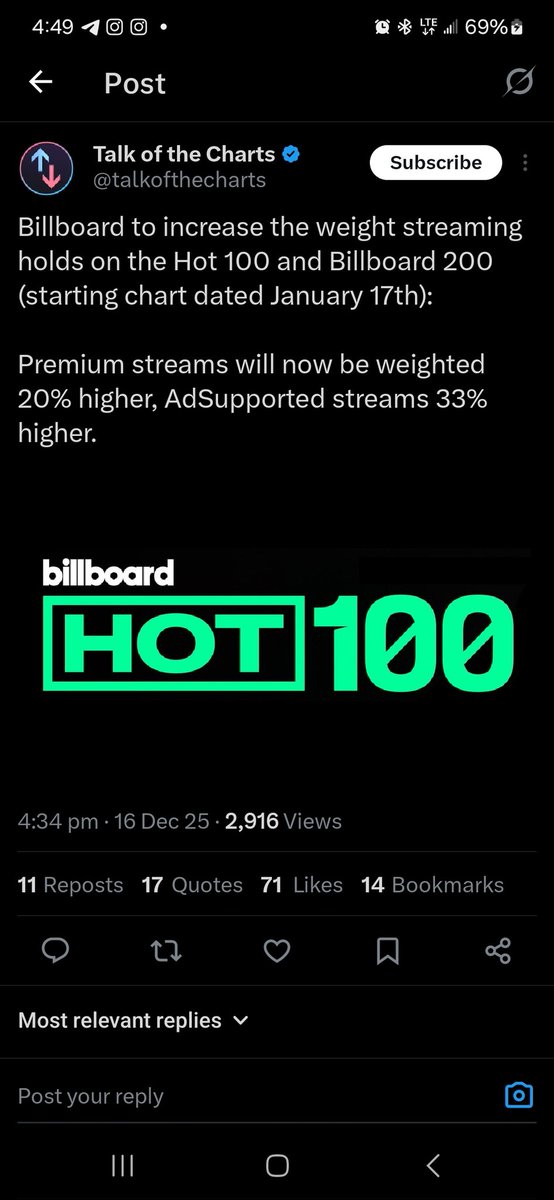 __ESCAPENOW__'s tweet photo. This means units from streaming ll weight more for bb200 &amp;  🔥100. If u all think thinks streaming wasn't important , get ready cause now even for Bb200 Longevity, we ll need more STREAMING. 

🔥US stay Stream from premium is going to me more important than ever https://t.co/hGGhHZjOQQ