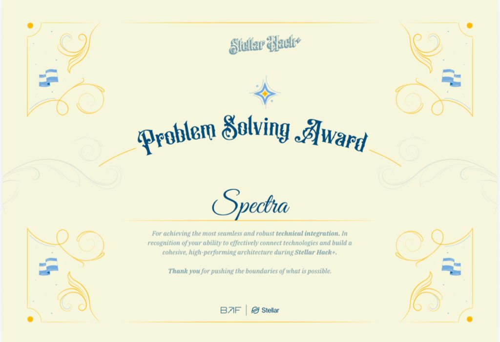 Spectra | KYC for Stellar ⚡ tweet media