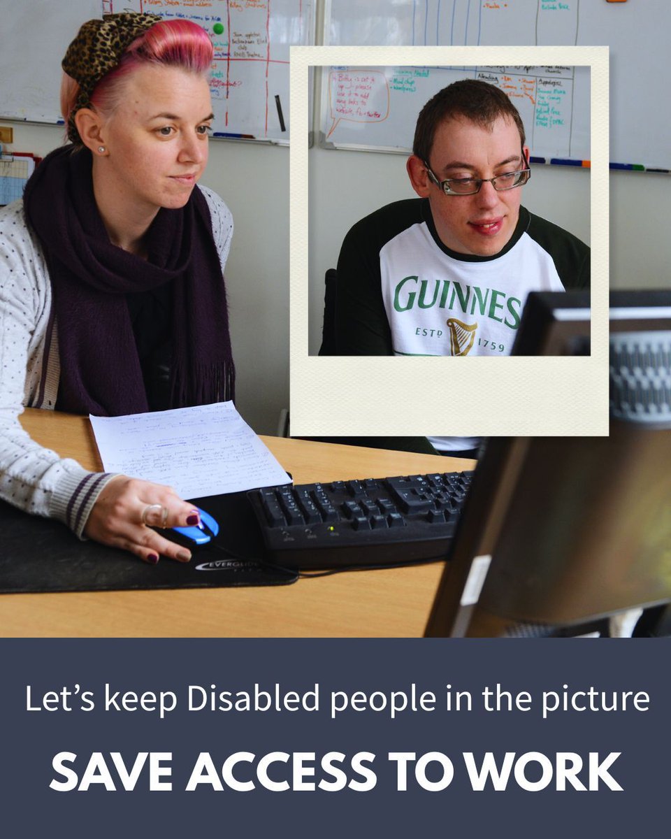 Help us spread the word about the urgent need to save Access to Work. 📣 

Our graphics are now available to download on our website, so you can make your own post. Check it out 👇  buff.ly/WqJF54k