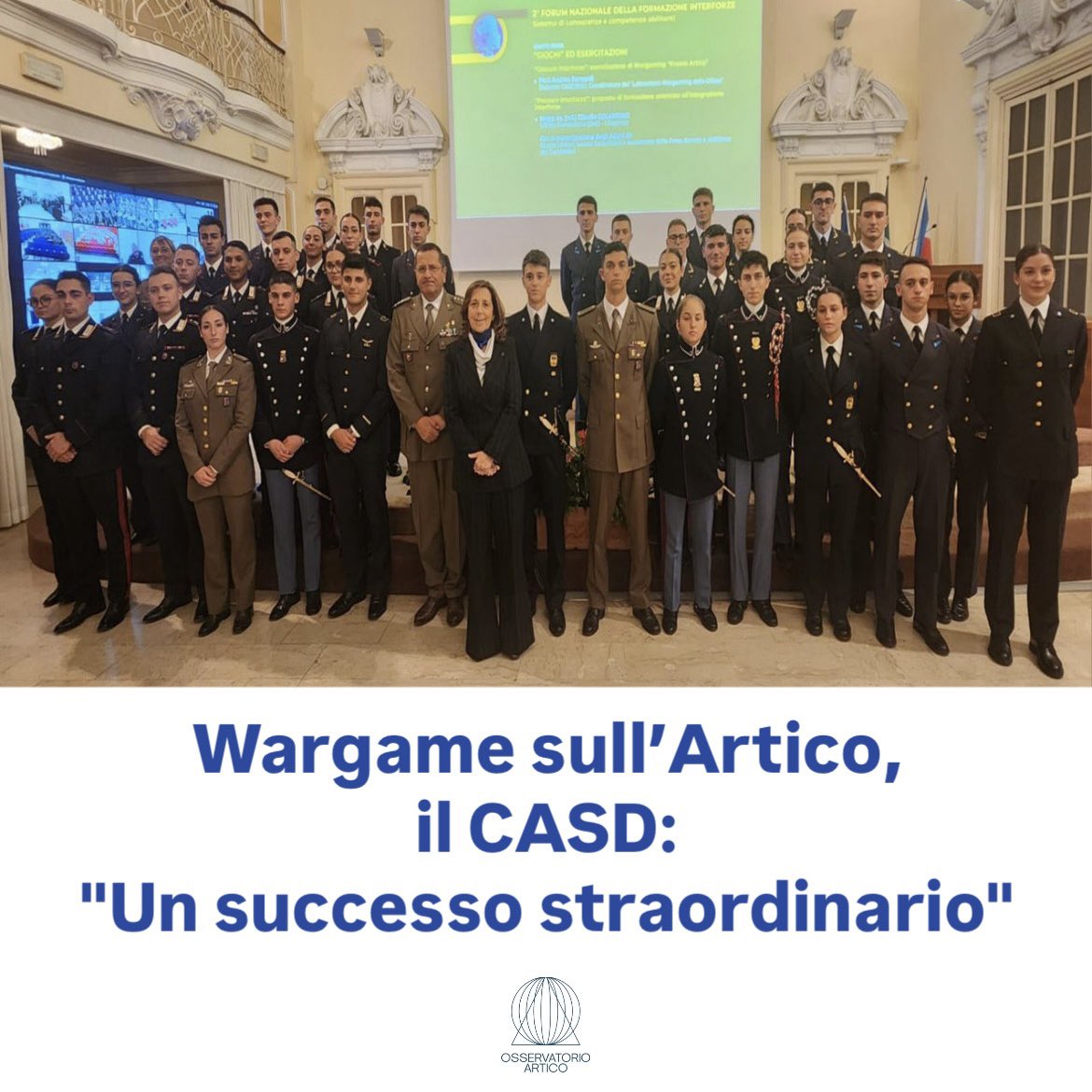isabellarauti's tweet photo. Wargame sull’Artico, il CASD: “Un successo straordinario” - @OArtico 
⬇️
https://t.co/GDGEl8wwKp

#FormazioneInterforze #CulturaDellaDifesa #Readiness #GuerraIbrida #CognitiveWarfare #STEM #STEAM #Competenza #Interforze #CyberDefense #AI #NonPaper #Difesa 
@GuidoCrosetto @MinisteroDifesa @SM_Difesa @Esercito @ItalianAirForce @ItalianNavy @_Carabinieri_
