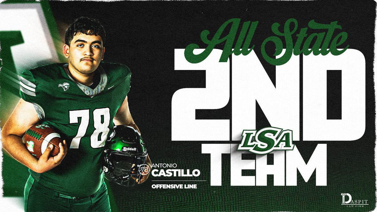 lsaathl's tweet photo. π
π
Congrats to our TAPPS Division II Football All-State Honorees!
Second Team:
Cade Griffin - Runningback
Noah Harris - Secondary
Antonio Castillo - Offensive Line
#SouthPride #uncomMEN https://t.co/eZGSET18BZ