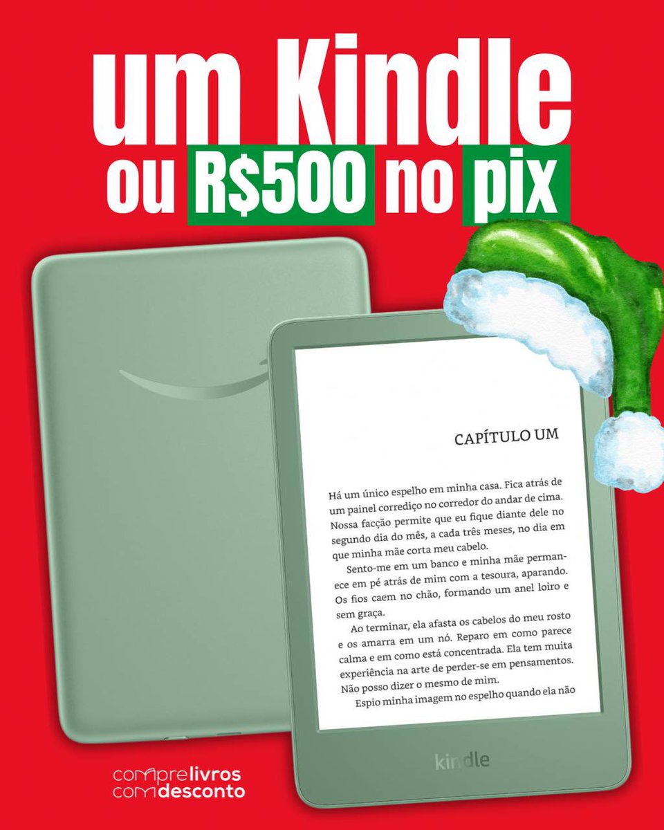 tdcomdesconto's tweet image. 🚨 SORTEIO KINDLE OU R$500 NO PIX!

regras:
— dar RT nesse tweet;
— seguir @tdcomdesconto;
— preencher o formulário.

(‼️ links dos canais e do formulário nos tweets abaixo)

💥 o resultado sai 25/12! boa sorte &amp;lt;3