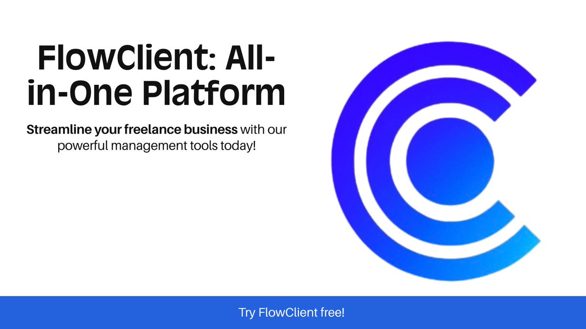 FlowClientAI's tweet image. Helping freelancers run their business smarter.

From client management to invoicing — FlowClient brings everything together in one platform. Start working more efficiently today.💫🌎
👉🌐 flowclient.net