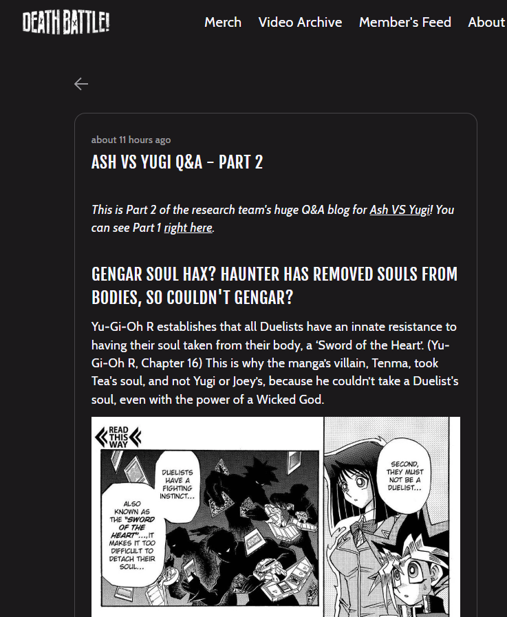 DEATH BATTLE! tweet media