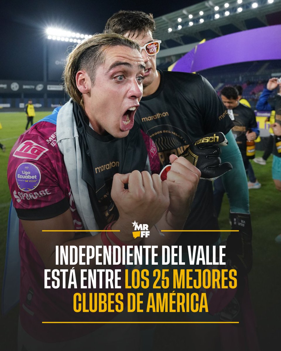 IDV ocupa el puesto 19 en el listado semanal de 25 mejores clubes del continente publicado por 1x1ftbl. 

Por su parte, hay cuatro clubes tricolores entre los 25 peores: Delfín, Vinotinto, Técnico Universitario y Emelec.