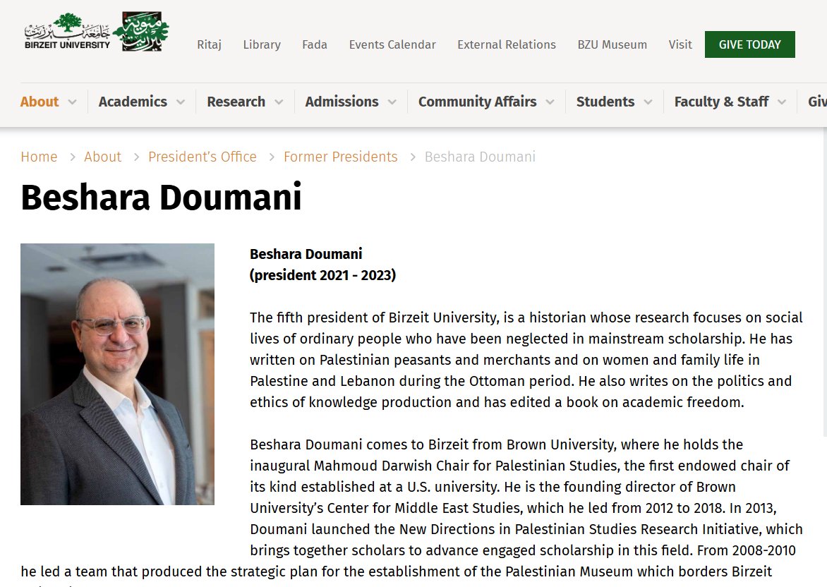 Suspected Brown University shooter Mustapha Kharbouch was a research assistant for Professor Beshara Doumani, who served as the president of Birzeit University between 2021-2023.

Birzeit a Palestinian institution widely known as Hamas' university in the West Bank