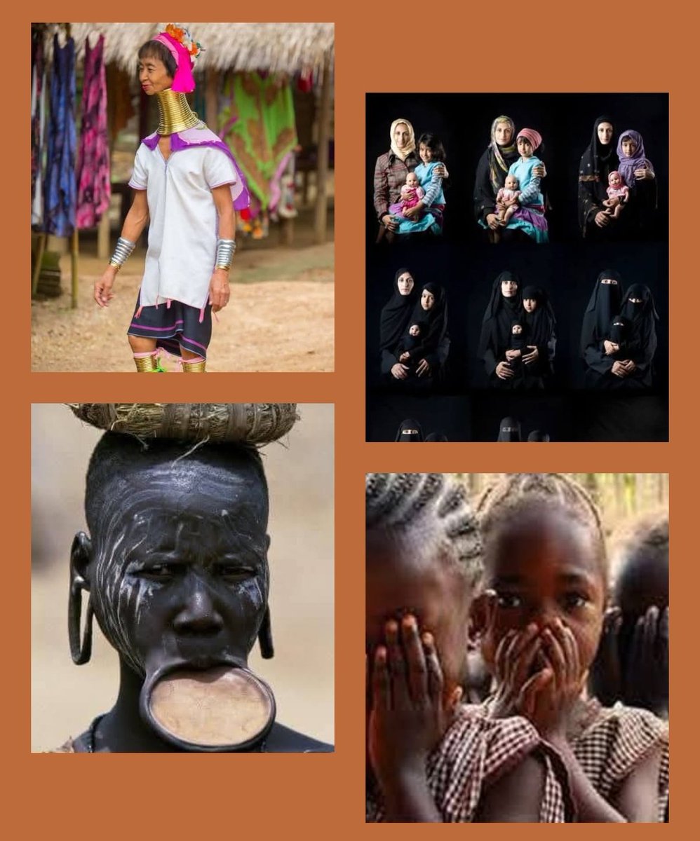 ¿Se han dado cuenta de que cada vez que se menciona el multiculturalismo como mecanismo legitimador, lo que se pretende legitimar es la barbarie machista? La MGF, el velo islámico y la sumisión femenina inherente, las mujeres jirafa, el plato de las mujeres etíopes...
🧵1 de 2