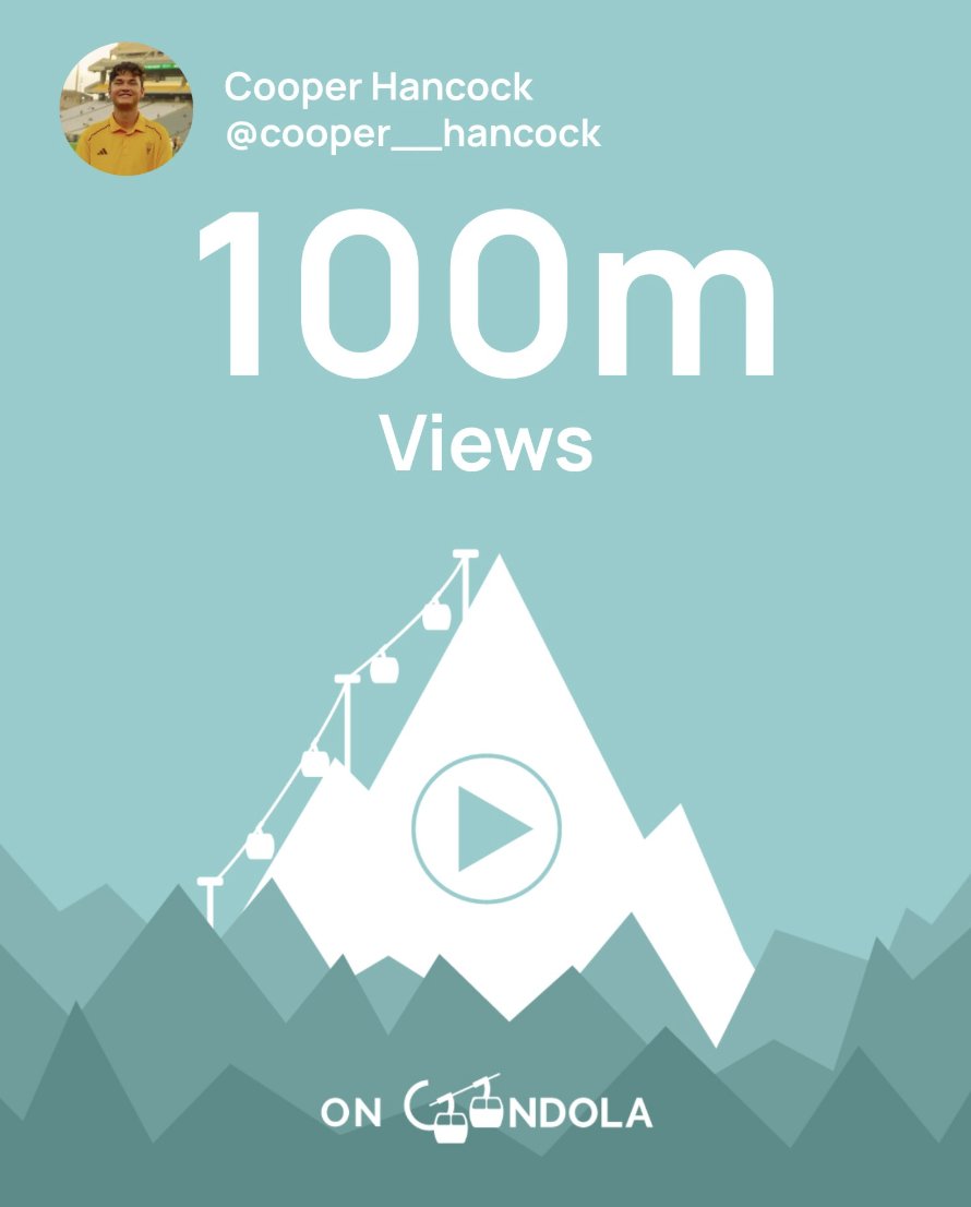 CooperHancock7's tweet photo. I haven't posted on here in a while, but I wanted to give a career update. I am continuing my time at @FOXSports as a Digital Media intern into the spring during my final semester at ASU. I recently hit 100 million views on @ongondola as well! #RollTheCredits https://t.co/uIvBHpILSS
