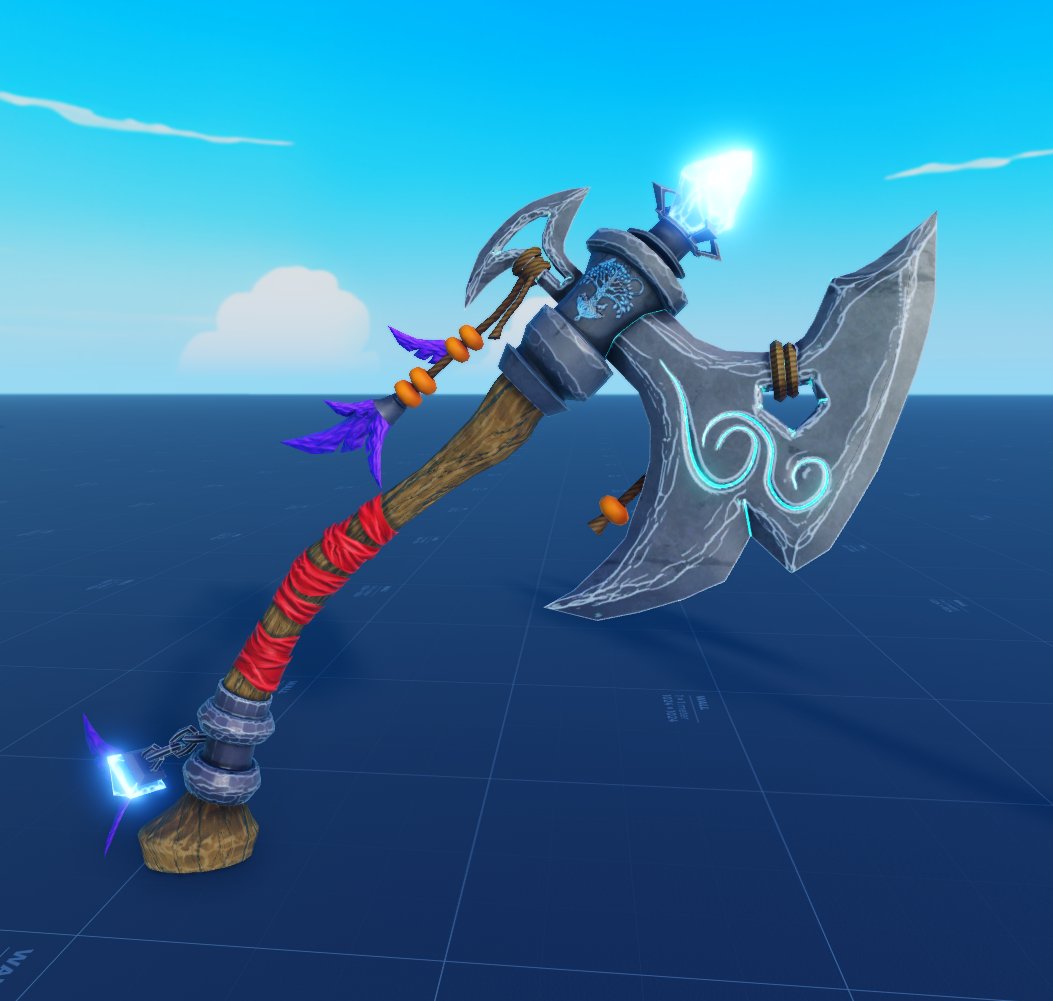 Axe I just made using new beta features. Video coming soon

COMMS ARE OPEN! - discord.gg/Mu5BPuSJxb

#ROBLOX #RobloxDev #SubstancePainter #Blender
#HWX #HolyWarX #3DModel #RellSeas