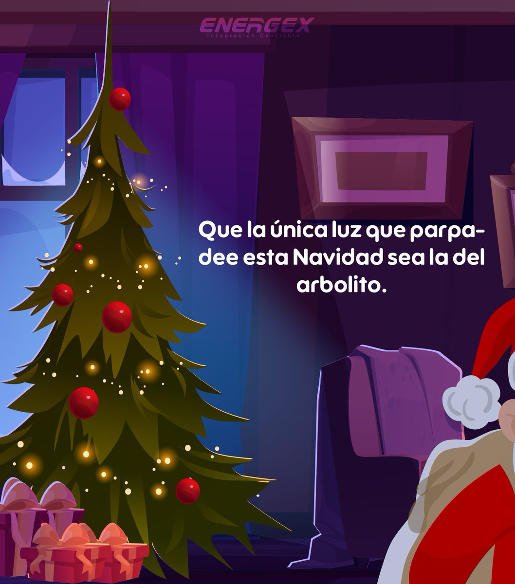EnergexSA's tweet photo. 🎄 Energex | Energía confiable también en Navidad
#NavidadEmpresarial #EnergíaEstable #Continuidad https://t.co/QzCBkyclCZ