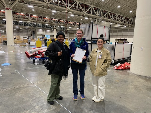 NewOrleansENMCC's tweet photo. Last week at the International Workboat show, our Sustainability Department ran a pilot project with Life City to document what is left behind after shows.  Combined with composting, we expect the recycling rate to improve for this event of over 14,000 attendees. https://t.co/gwfAKqwNB9