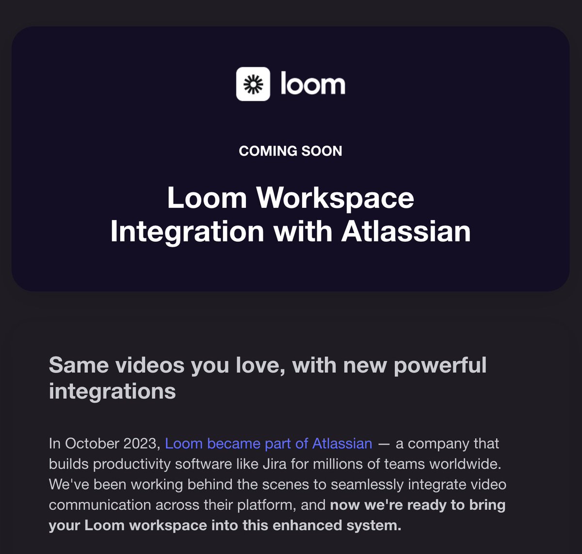 RIP Loom we had a good run.