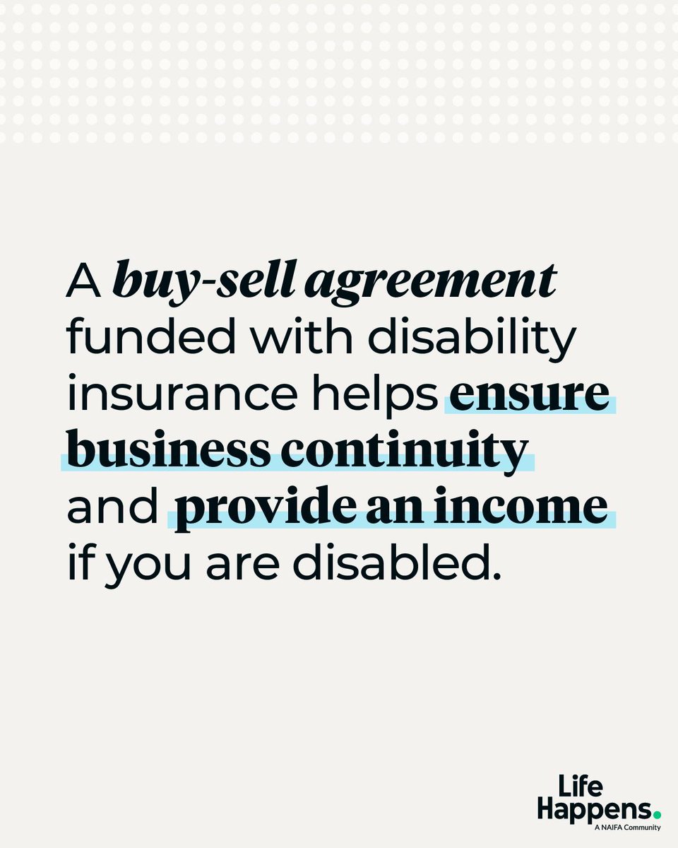 ProducersXL's tweet photo. As a business owner, planning for the
"what ifs" is just smart! Learn how to
protect your business with us, drop a
comment below! #GetDisabilityInsurance
#LifeHappens #OneNAIFA #ProducersXL https://t.co/5pASbApbmr