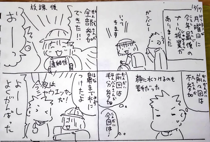 #本日のむすめさん
苦手なプール授業、全部参加できました!※学校のプールが工事でスポーツ施設を借りた授業です。

苦手に対してそのままにしない方針でいるのでプール施設に通いましたが少し克服できたなら良かったです。本人は行きたがっているのでまだ続けようかなと思います。 