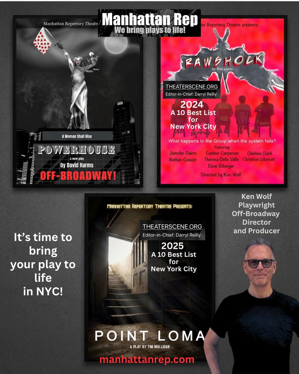 ManhattanRep's tweet image. 3 Ways to Bring Your Play to Life in New York City!

Your play. Your vision. On stage.

Play Production Reading
manhattanrep.com/reading

Play Production Workshop
manhattanrep.com/workshop

Play Production Program
manhattanrep.com/play-productio…

#playwriting #plays