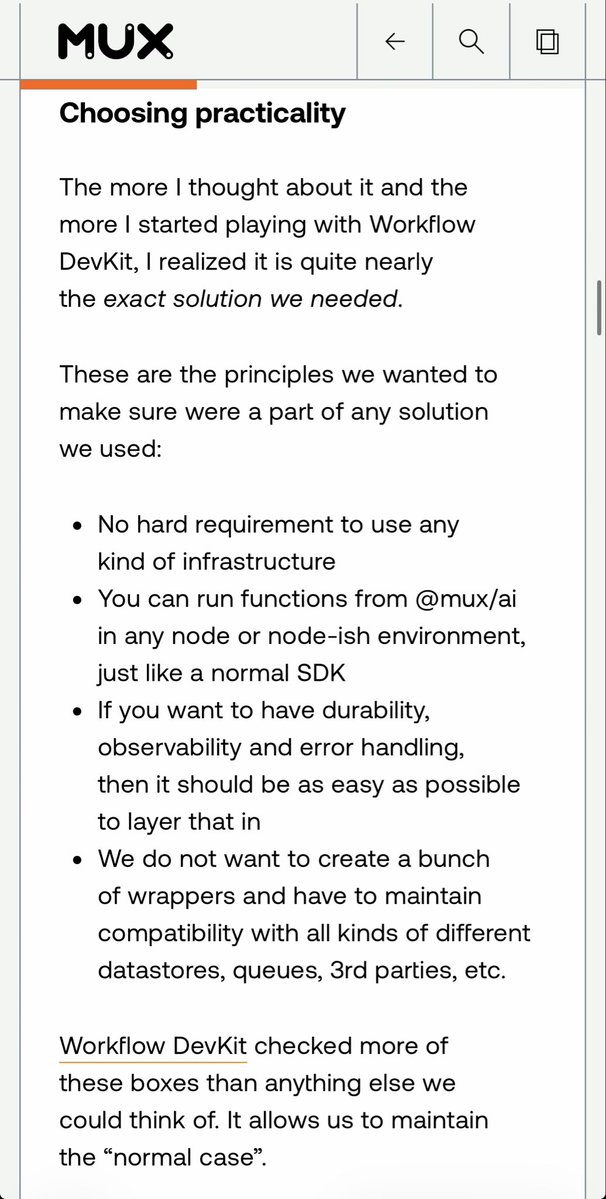 pranaygp's tweet image. Great blog post from @dylanjha on why “𝚞𝚜𝚎 𝚠𝚘𝚛𝚔𝚏𝚕𝚘𝚠” was exactly what they needed

Essentially: instead of distributing a pile of individual steps and asking you to wire everything together, they can now just publish a package with the directive baked in…