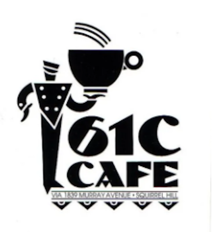 simplesue's tweet image. Was delighted when Mona found this and showed it to me. The logo I designed for the 61c Cafe in Squirrel Hill about 32 yrs. ago had an anonymous donation to restore the logo/sign! @SquirrelHillMag