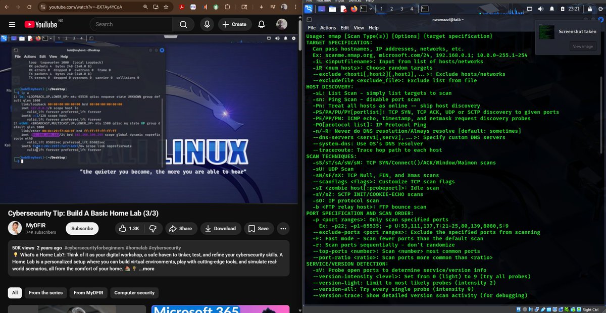 #74% of #100DaysOfCyberSecurity.
Busy day... Trying to finish up my project (basic home lab setup), and the purpose of this project is to show how we do generate telemetry so we can start detecting evil on our target machine. <a href="/ireteeh/">Dr Iretioluwa Akerele</a> <a href="/segoslavia/">Ṣẹ́gunfúnmi😎</a> <a href="/Nnajikenechi/">Mr Kelz</a> <a href="/cyberjeremiah/">Ezechi Jeremiah</a>
