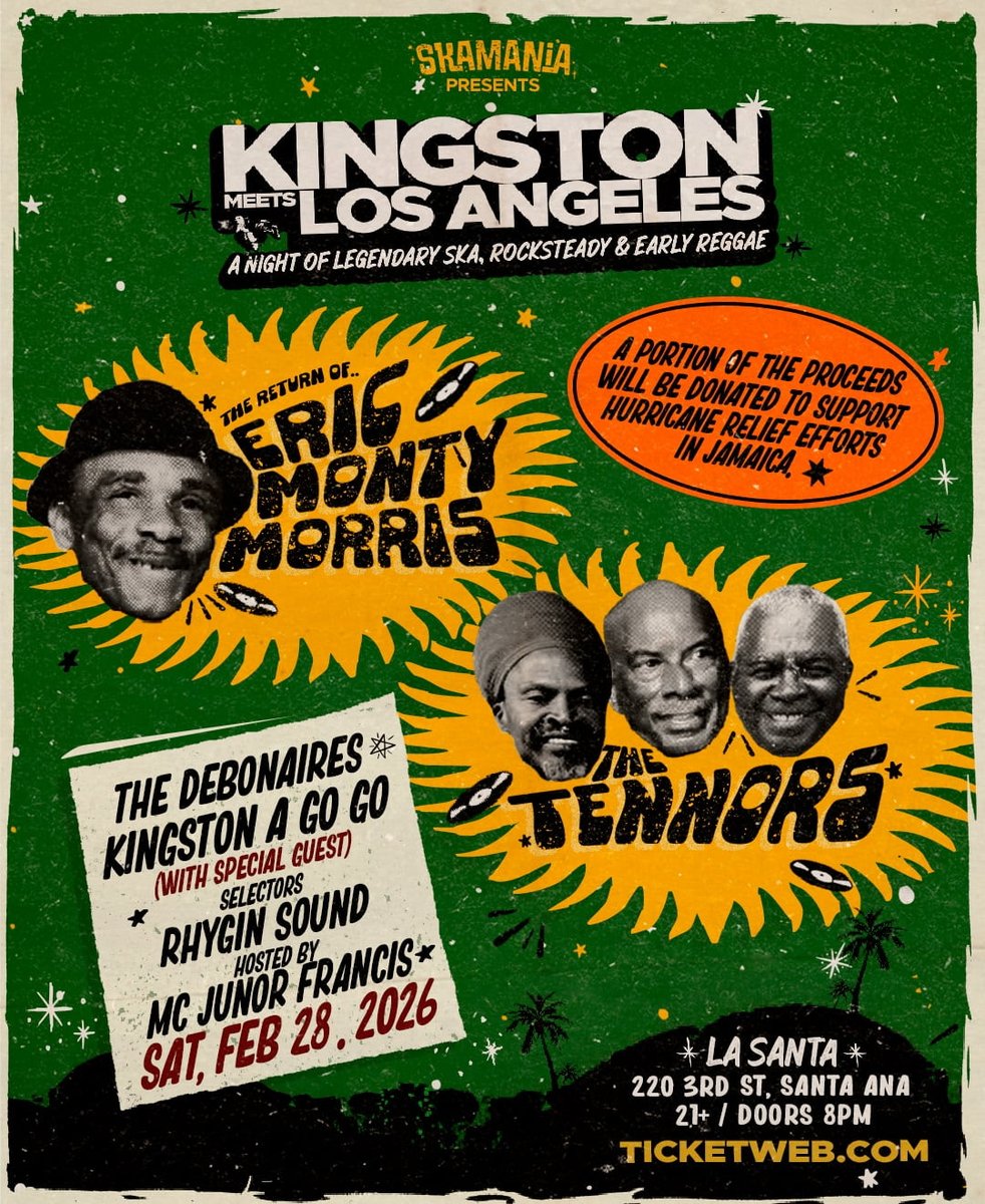 TheBubbaMaster's tweet photo. 2/28 I'll be backing up Eric Monty Morris and The Tennors with Kingston A Go Go at La Santa in Sanra Ana
https://t.co/oIOsCtpnnw https://t.co/qMUSeZbSx7