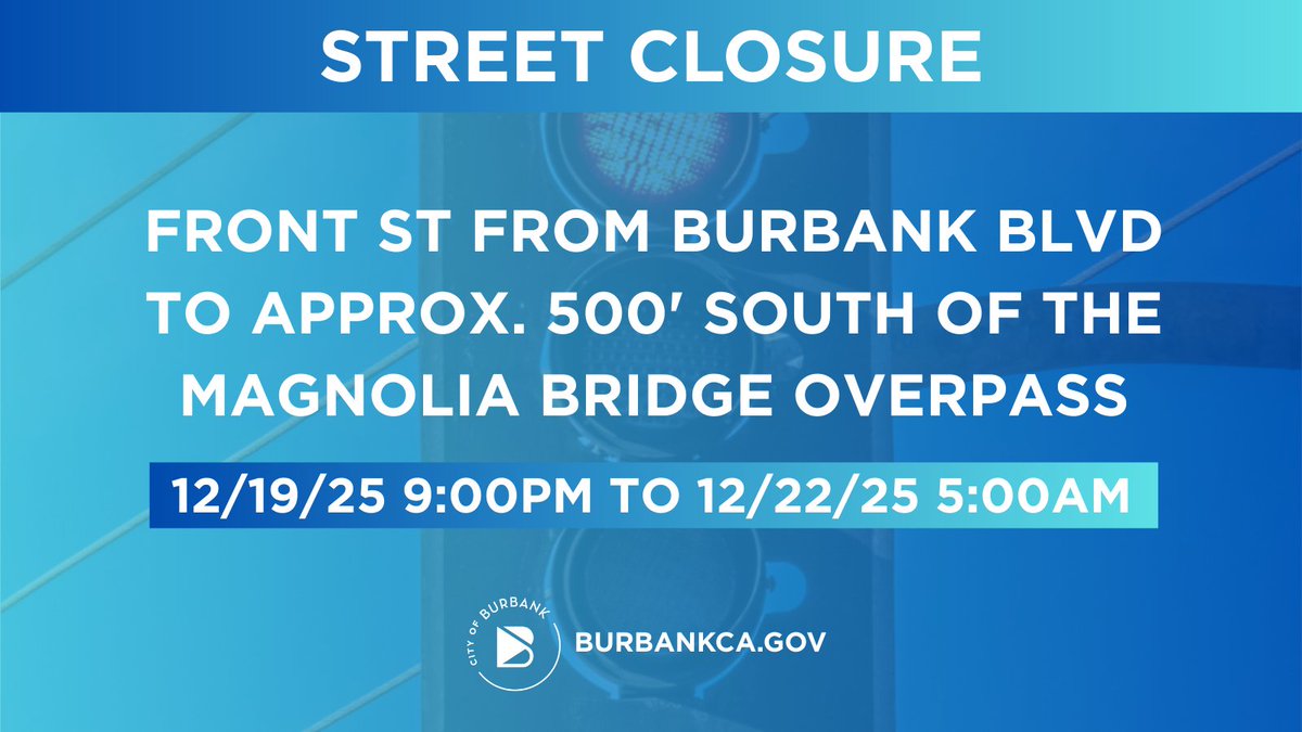 City of Burbank tweet media