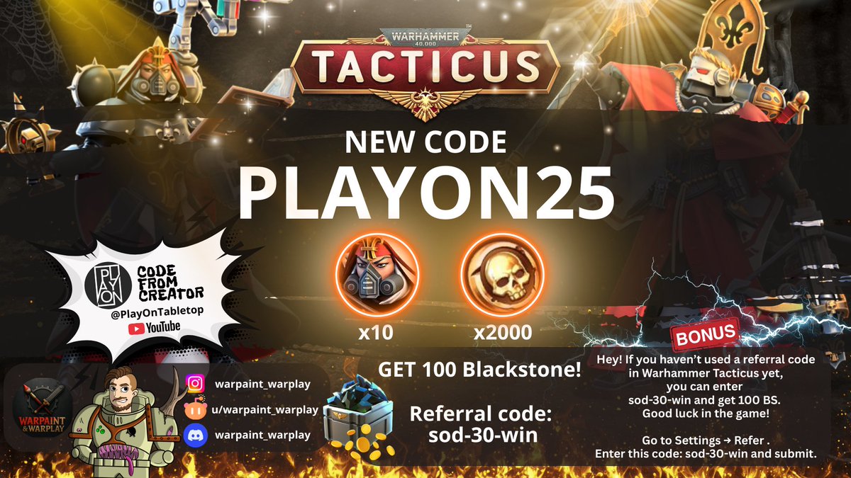 elhinaru's tweet photo. 3rd New Code (16.12.2025) Warhammer Tacticus
#warhammertacticus #wh40ktacticus #tacticuscodes #tacticusgame #tacticus #warhammer40000spacemarine2 https://t.co/WDlqtvh5qa