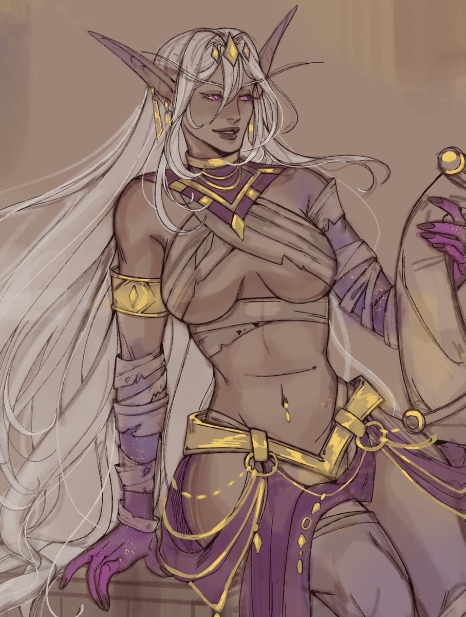 Sketch cmmssn for Mel Nogrady ⚜️

#art #warcraft #elf #oc