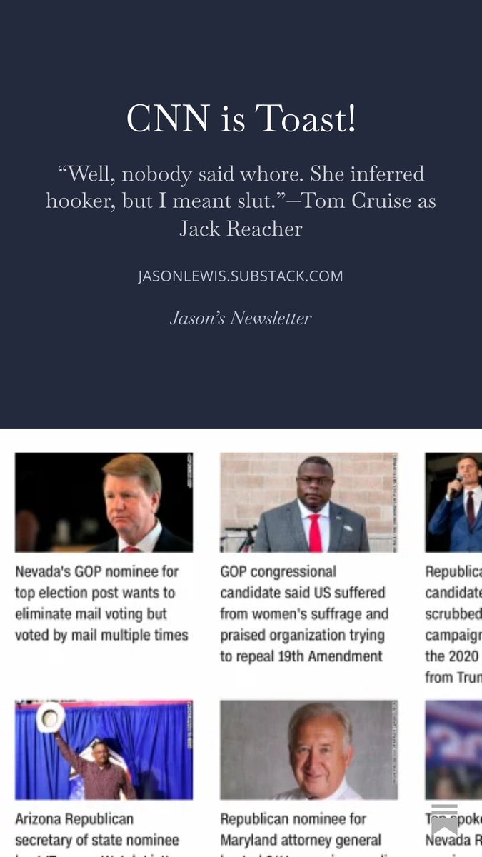 LewisforMN's tweet image. Oh my how the tables have turned on CNN. Guess you boys and girls made the wrong bet. Oh well, live by the smear…but now they’re going to have to make some big changes. Here’s one way to know when they start. 😂
open.substack.com/pub/jasonlewis…