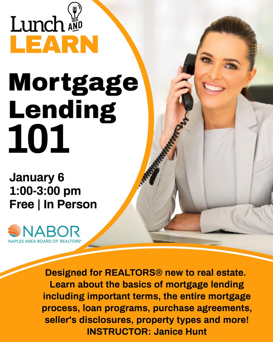 Ready to build a stronger foundation in mortgage lending?

Join us for Mortgage Lending 101, a must-attend Lunch &amp; Learn designed especially for REALTORS® who are new to the industry or want a refresher on lending essentials.