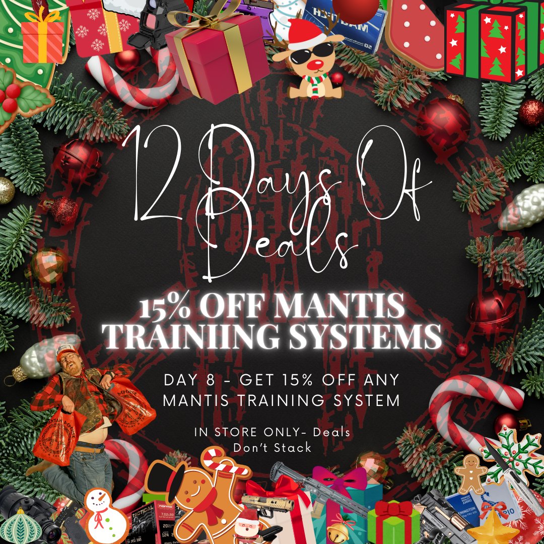 On The 8th Day Of Deals... 15% Off Mantis Training Systems!