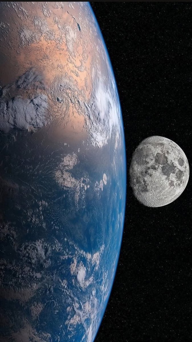 Newest image of Earth and Moon as seen from Space by Japanese satellite - Himawari-8