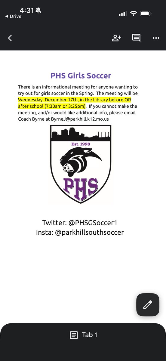 PHS Girls Soccer tweet media